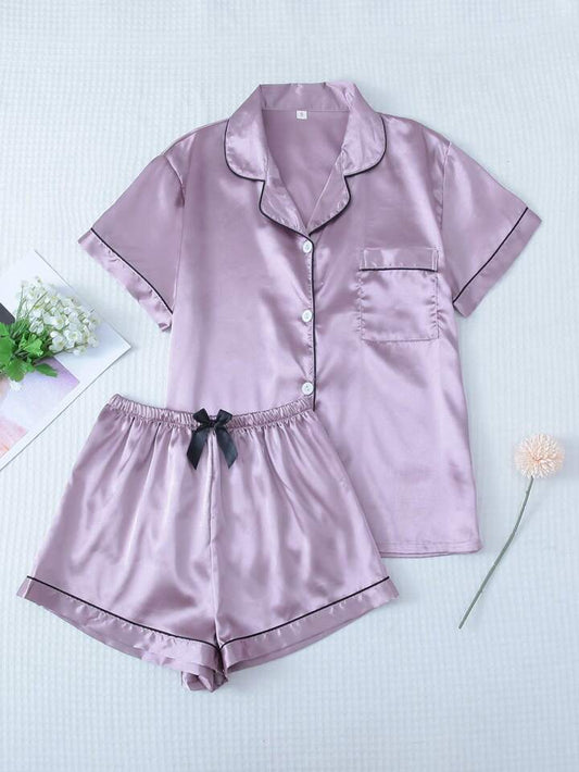 Conjunto de pijama de satén