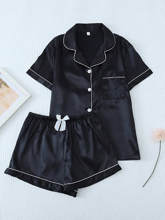Conjunto de pijama de satén