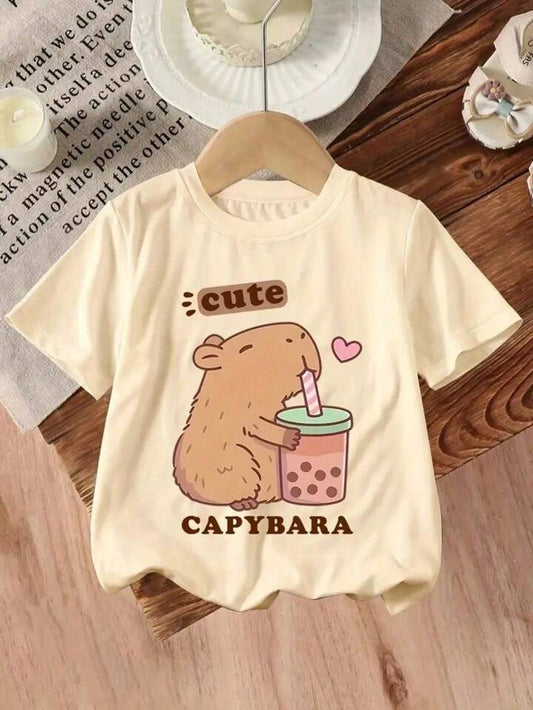 Camiseta infantil capibara