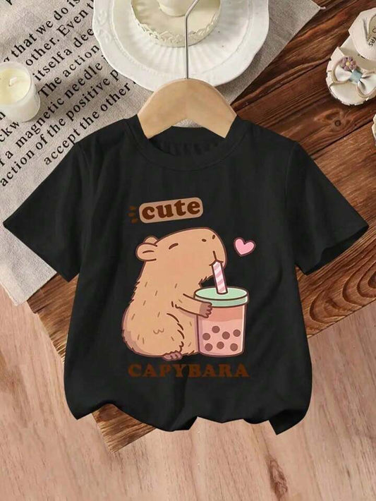 Camiseta infantil capibara